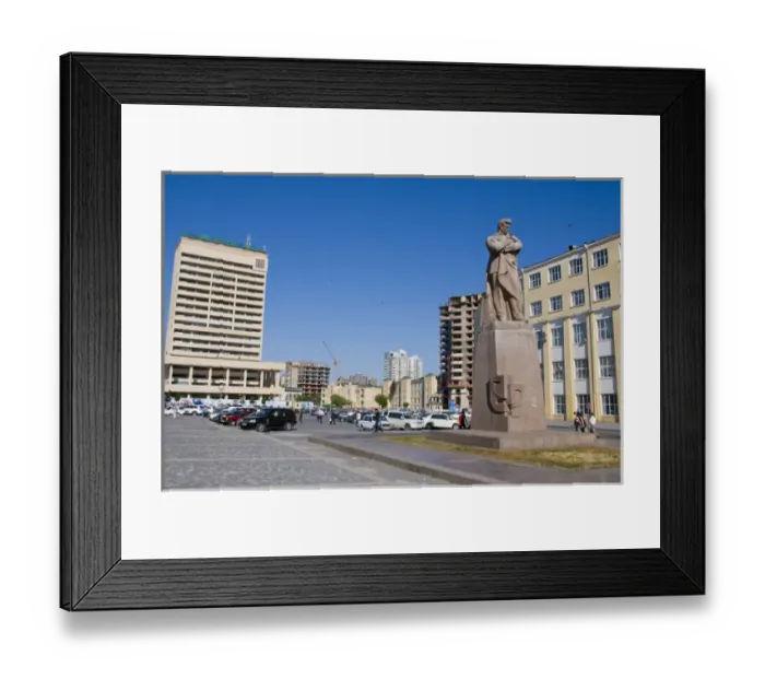 Framed Print : Statue of Nizami, Baku, Azerbaijan