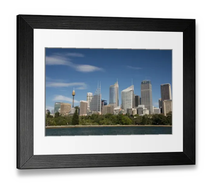 Framed Print : Australia, NSW, Sydney. Downtown city skyline