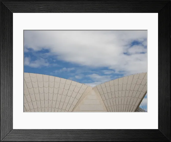 Framed Print : Australia, NSW, Sydney. Sydney Opera House, roof detail