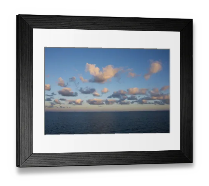 Framed Print : Australia, South Australia, Adelaide. Sunrise with cloudd on the Indian Ocean off