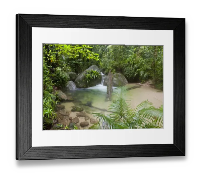 Framed Print : Mossman Gorge Daintree National Park North Queensland Australia