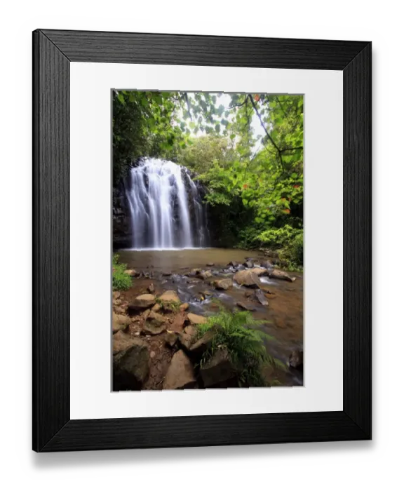 Framed Print : Ellinjaa Falls is one of three scenic waterfalls on the 15km Waterfall Circuit just Framed Print : Ellinjaa Falls is one of three scenic waterfalls on the 15km Waterfall Circuit just