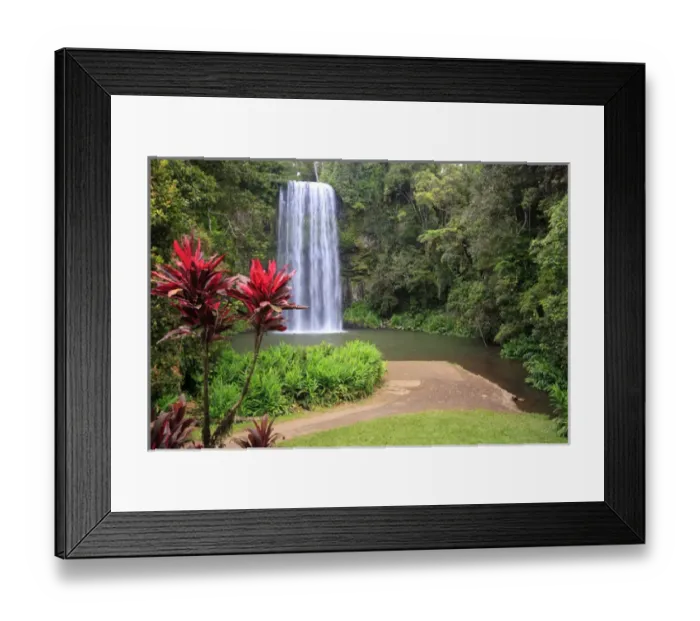 Framed Print : Millaa Millaa Falls is one of the iconic landscapes of far north Queensland and one