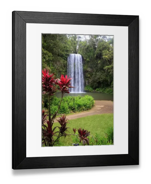 Framed Print : Millaa Millaa Falls is one of the iconic landscapes of far north Queensland and one