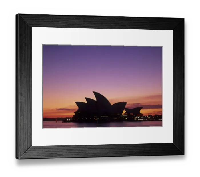 Framed Print : Australia, New South Wales, Sydney, Sydney Opera House (built 1973) and Sydney Harboar