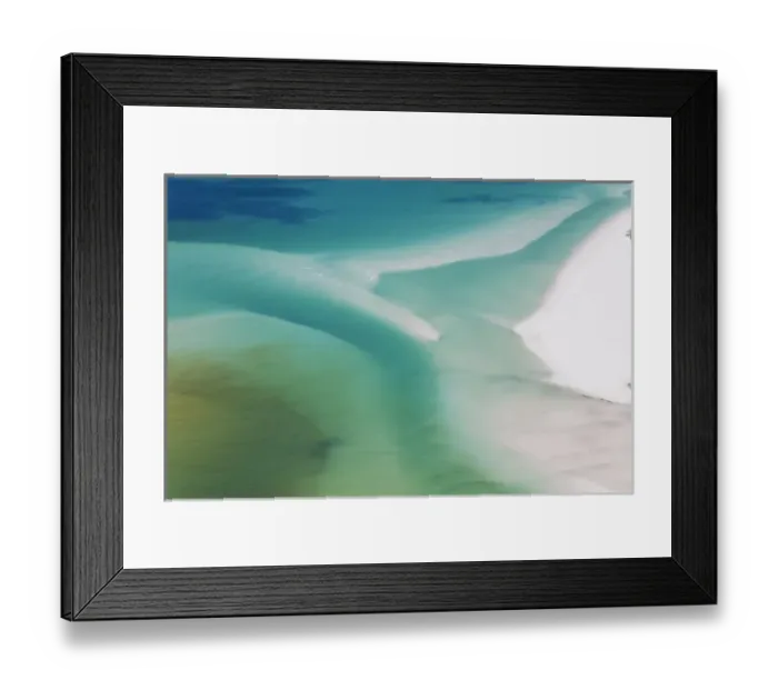 Framed Print : Sea & fresh water covering beach, Hill inlet, Whitsunday Islands, Queensland, Australia Framed Print : Sea & fresh water covering beach, Hill inlet, Whitsunday Islands, Queensland, Australia