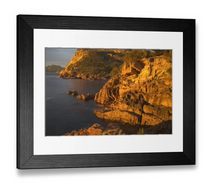 Framed Print : Asia Australia Tasmania Sleepy Bay Sunrise