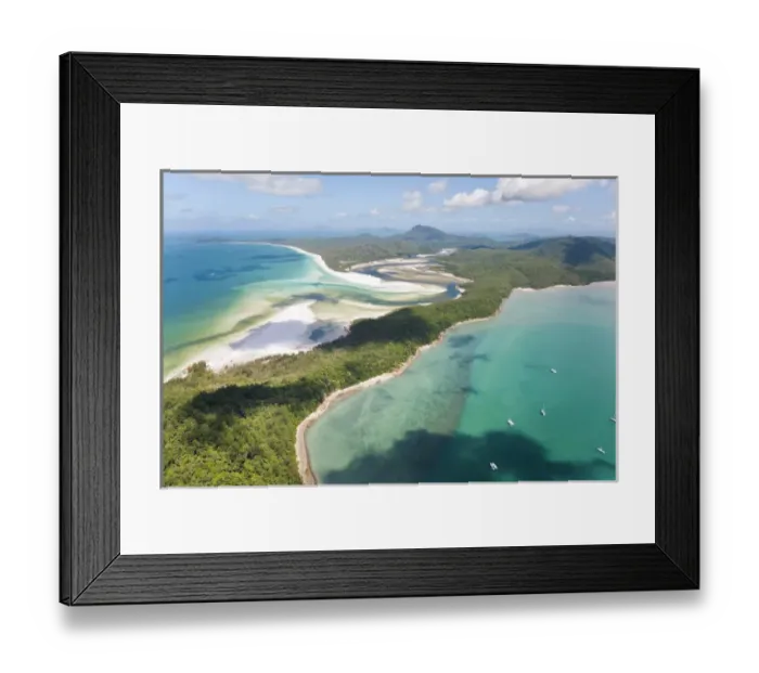 Framed Print : Hill inlet Whitsunday Islands, Queensland, Australia