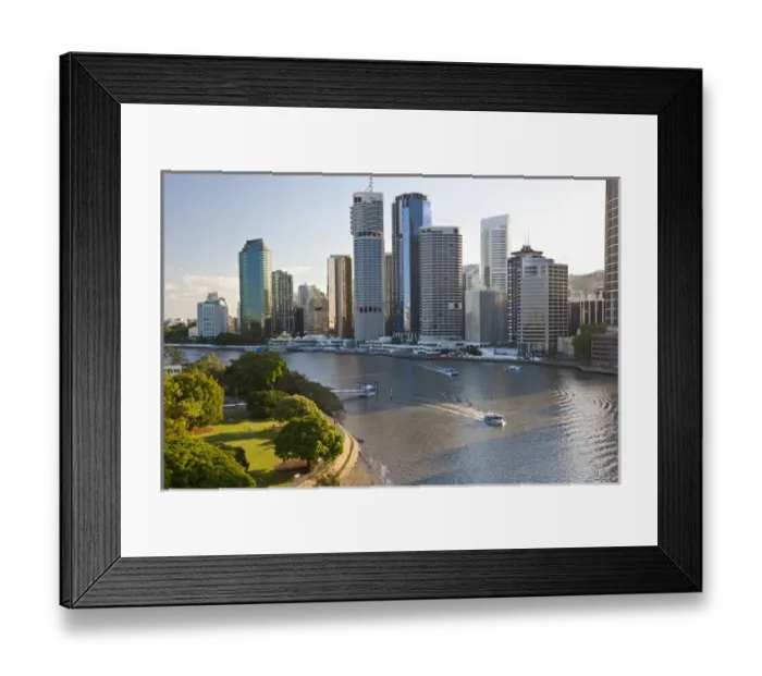 Framed Print : Brisbane skyline, Queensland, Australia