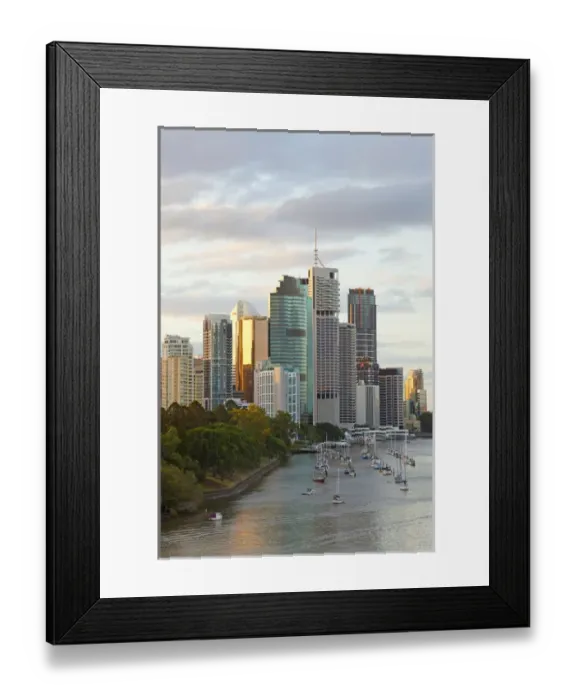 Framed Print : Brisbane skyline, Queensland, Australia