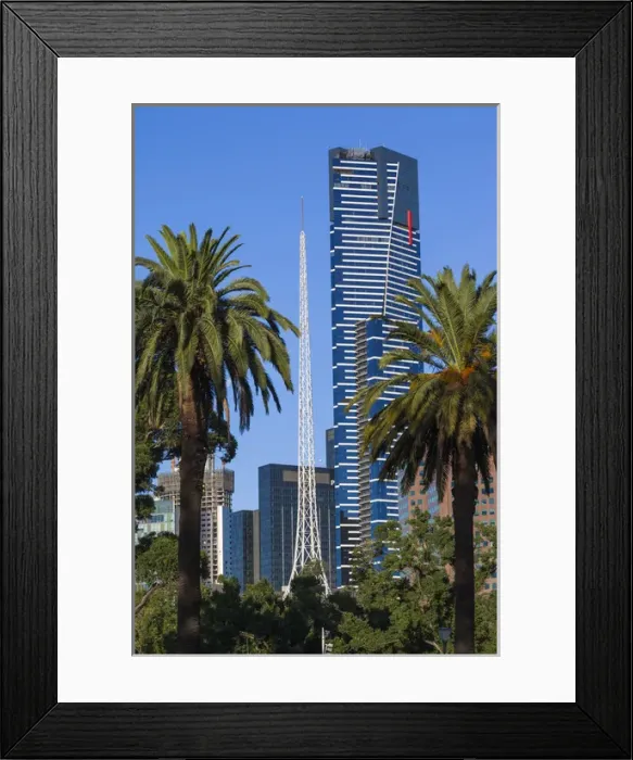 Framed Print : Australia, Victoria, VIC, Melbourne, Southbank, Eureka Tower, morning Framed Print : Australia, Victoria, VIC, Melbourne, Southbank, Eureka Tower, morning