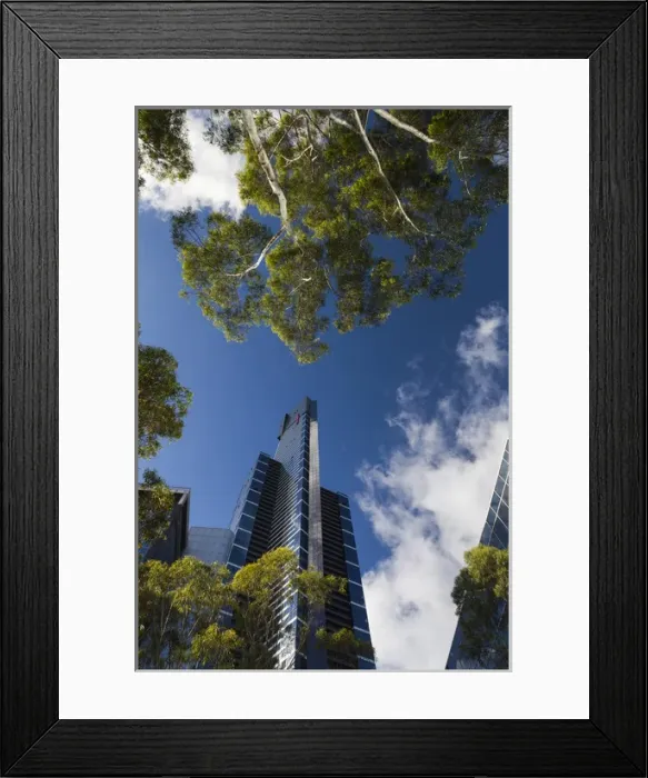 Framed Print : Australia, Victoria, VIC, Melbourne, Southbank, Eureka Tower, morning