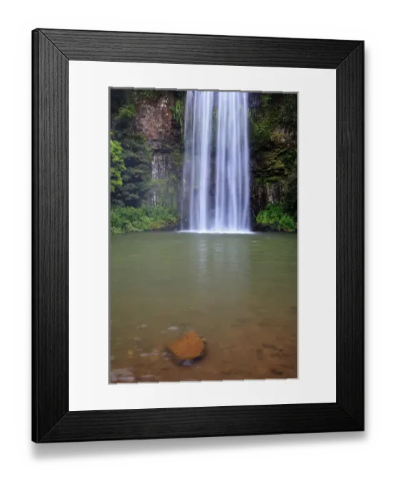 Framed Print : Millaa Millaa Falls is one of the iconic landscapes of far north Queensland and one