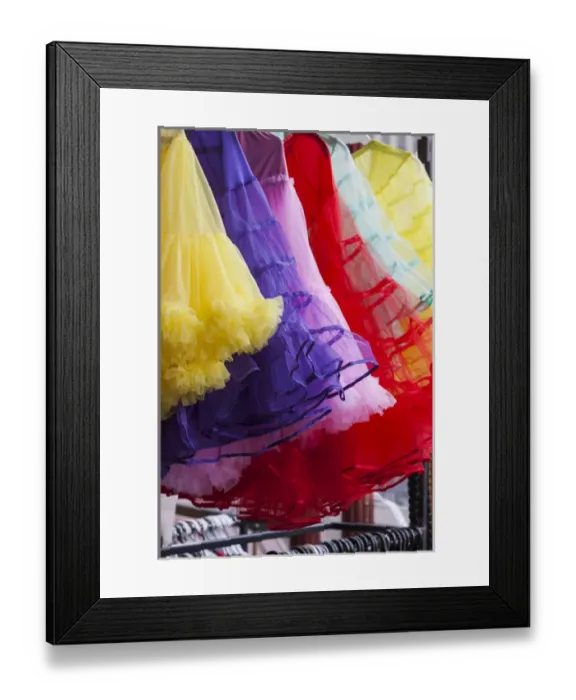 Framed Print : Australia, Victoria, VIC, Ballarat, Ballarat Beat Rockabilly Festival, frilly skirts