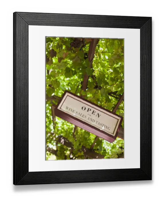 Framed Print : Australia, South Australia, Barossa Valley, Angaston, wine tasting room sign Framed Print : Australia, South Australia, Barossa Valley, Angaston, wine tasting room sign