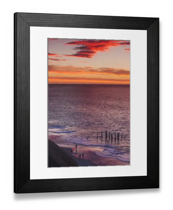 Framed Print : Australia, South Australia, Fleurieu Peninsula, Port Willunga, sunset Framed Print : Australia, South Australia, Fleurieu Peninsula, Port Willunga, sunset