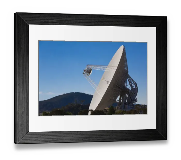 Framed Print : Australia, Australian Capital Territory, ACT, Canberra, radio telescopes of the Canberra Framed Print : Australia, Australian Capital Territory, ACT, Canberra, radio telescopes of the Canberra
