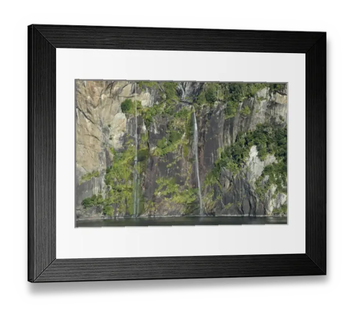 Framed Print : New Zealand, South Island, Fiordland National Park, Milford Sound aka Piopiotahi Framed Print : New Zealand, South Island, Fiordland National Park, Milford Sound aka Piopiotahi