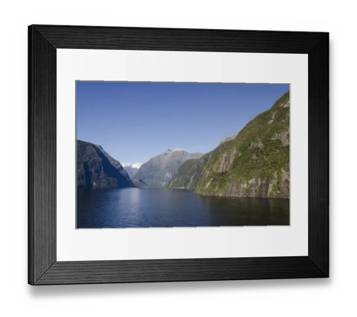 Framed Print : New Zealand, South Island, Fiordland National Park, Milford Sound aka Piopiotahi Framed Print : New Zealand, South Island, Fiordland National Park, Milford Sound aka Piopiotahi