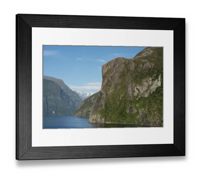 Framed Print : New Zealand, South Island, Fiordland National Park, Milford Sound aka Piopiotahi Framed Print : New Zealand, South Island, Fiordland National Park, Milford Sound aka Piopiotahi