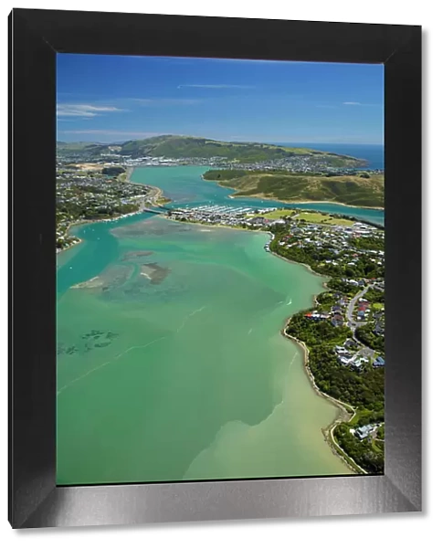 Pauatahanui Inlet, Porirua Harbour, Wellington Region, North Island, New Zealand - aerial