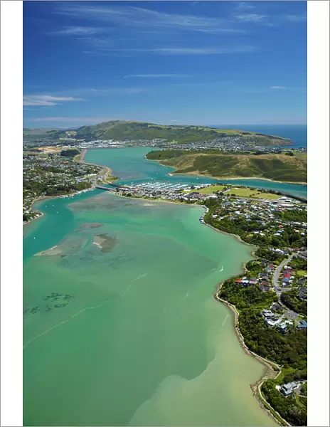 Pauatahanui Inlet, Porirua Harbour, Wellington Region, North Island, New Zealand - aerial