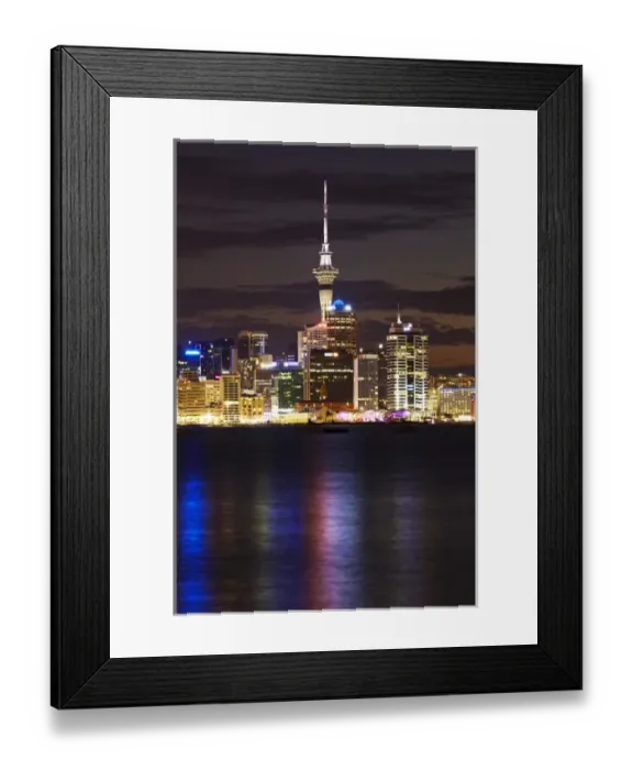 Framed Print : Auckland Central Business District, Skytower, and Waitemata Harbour, North Island, New Zealand Framed Print : Auckland Central Business District, Skytower, and Waitemata Harbour, North Island, New Zealand
