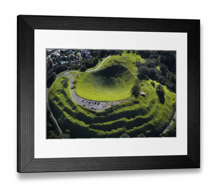 Framed Print : Volcanic crater, Mt Eden, ( historic Maori pa site ), Auckland, North Island, New Framed Print : Volcanic crater, Mt Eden, ( historic Maori pa site ), Auckland, North Island, New