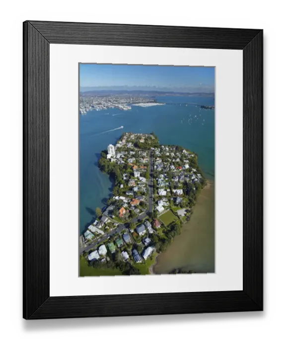 Framed Print : Stanley Point, Waitemata Harbour, and Auckland Harbour Bridge, Auckland, North Island Framed Print : Stanley Point, Waitemata Harbour, and Auckland Harbour Bridge, Auckland, North Island