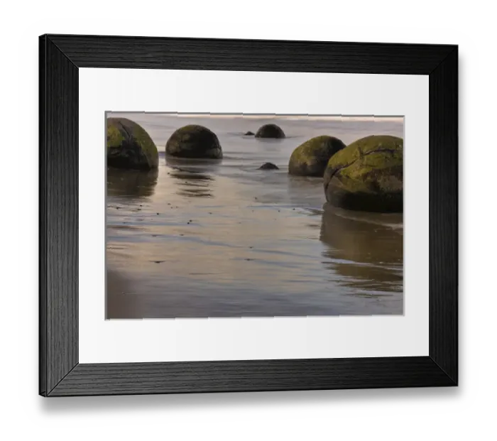 Framed Print : New Zealand Asia Moeraki Boulders 2 Framed Print : New Zealand Asia Moeraki Boulders 2