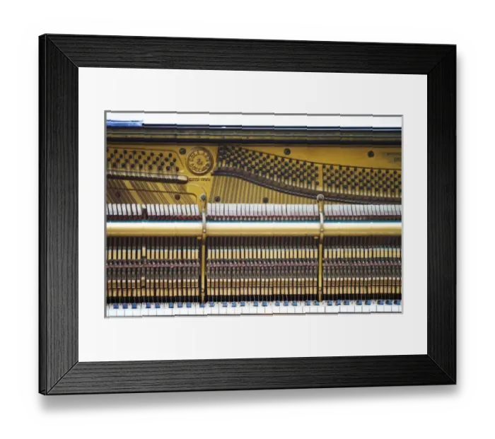 Framed Print : An old piano sits on the shores of Lake Wakatipu in Queenstown, New Zealand