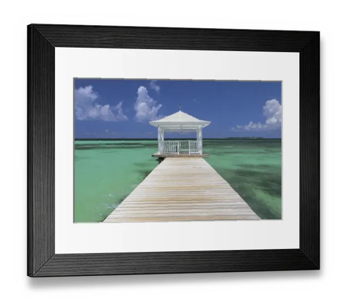 Framed Print : Pier, near Nassau, Bahamas Framed Print : Pier, near Nassau, Bahamas
