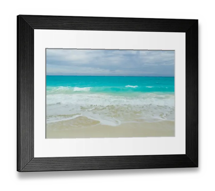 Framed Print : Bahamas, Little Exuma Island. Ocean surf and beach Framed Print : Bahamas, Little Exuma Island. Ocean surf and beach