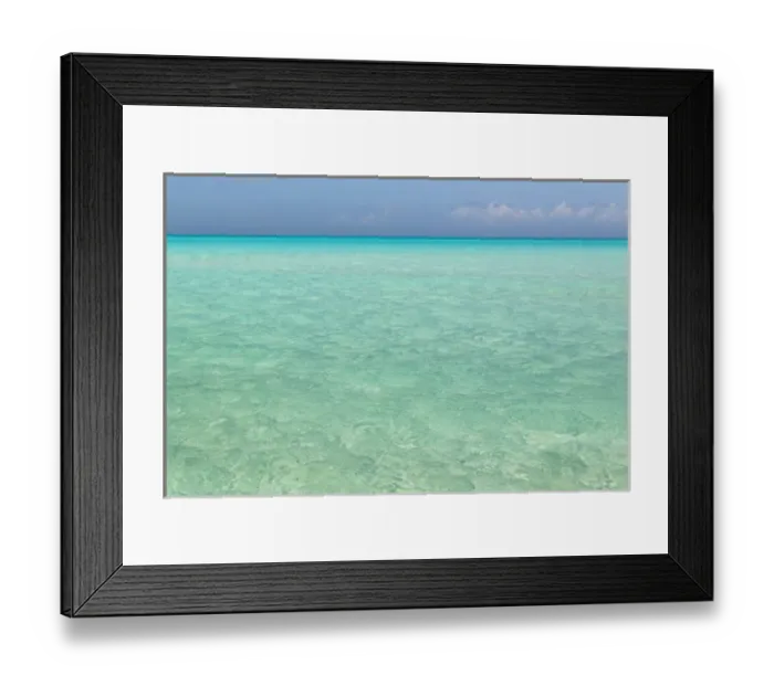 Framed Print : Bahamas, Exuma Island. Seascape of Shroud Cay