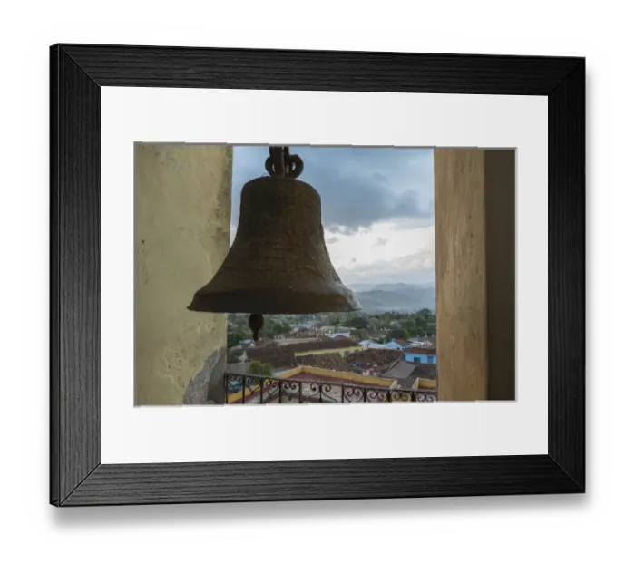 Framed Print : Cuba, Trinidad. View of town from the bell tower of an old church Framed Print : Cuba, Trinidad. View of town from the bell tower of an old church