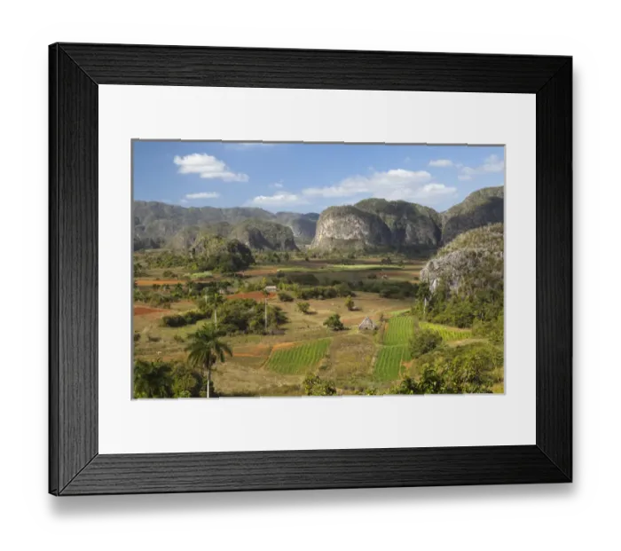 Framed Print : Cuba, Vinales. A view looking over the rich lands of the valley Framed Print : Cuba, Vinales. A view looking over the rich lands of the valley
