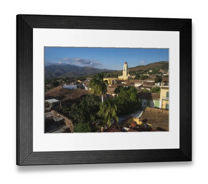Framed Print : Cuba, Trinidad. Rooftop view of the colonial town of Trinidad Framed Print : Cuba, Trinidad. Rooftop view of the colonial town of Trinidad