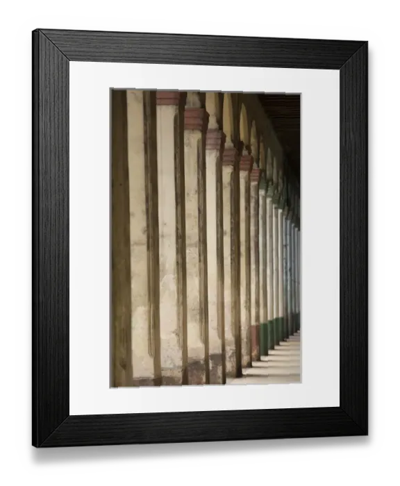 Framed Print : North America, Caribbean, Cuba, Havana, columns in arcade Framed Print : North America, Caribbean, Cuba, Havana, columns in arcade