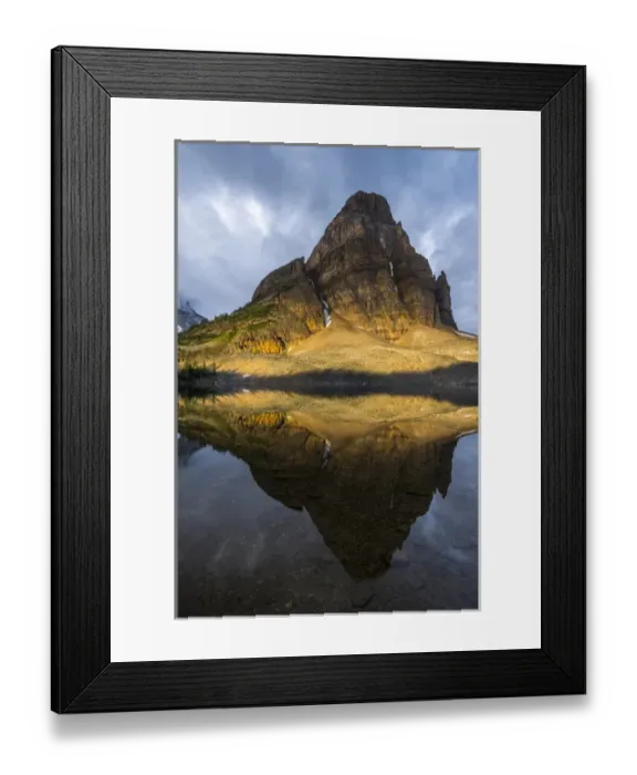 Framed Print : Sunburst Peak reflected in Sunburst Lake, Mt Assiniboine Prov. Park Framed Print : Sunburst Peak reflected in Sunburst Lake, Mt Assiniboine Prov. Park