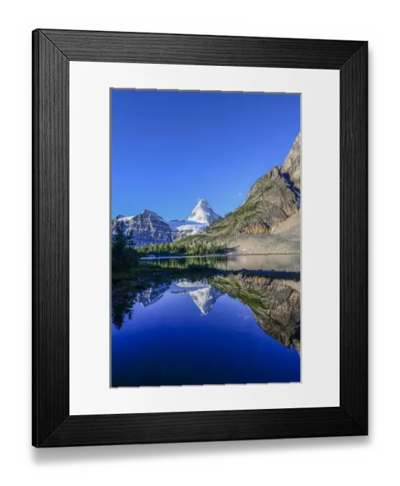Framed Print : Mount Assiniboine and Mount Magog as seen from Sunburst Lake Framed Print : Mount Assiniboine and Mount Magog as seen from Sunburst Lake