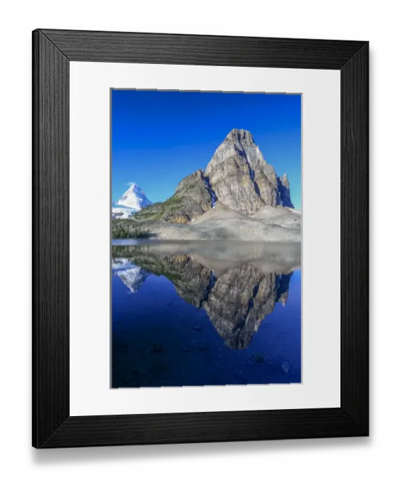 Framed Print : Mount Assiniboine and Sunburst Peak as seen from Sunburst Lake