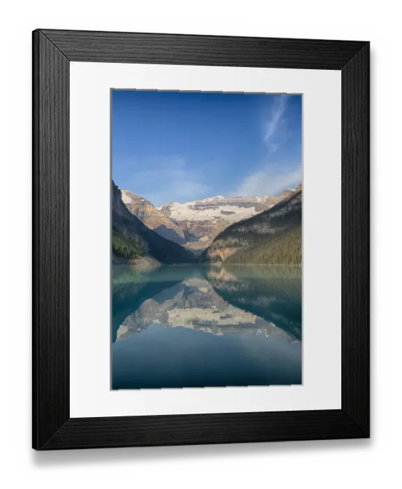 Framed Print : Canada, Banff National Park, Lake Louise, with Mount Victoria and Victoria Gclaiers