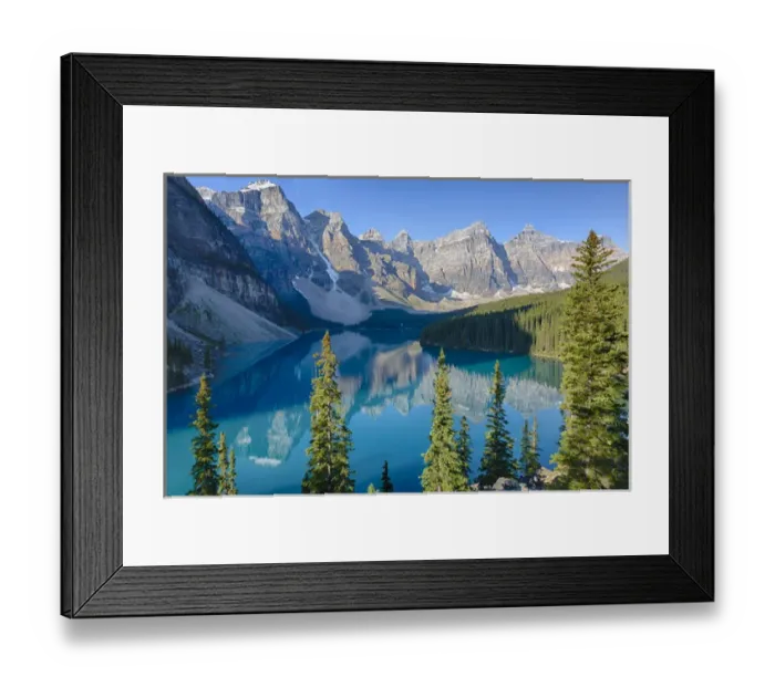 Framed Print : Canada, Banff National Park, Valley of the Ten Peaks, Moraine Lake