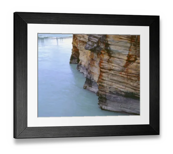 Framed Print : Canada, Alberta, Jasper National Park, Athabasca River flows alongside steep limestone Framed Print : Canada, Alberta, Jasper National Park, Athabasca River flows alongside steep limestone