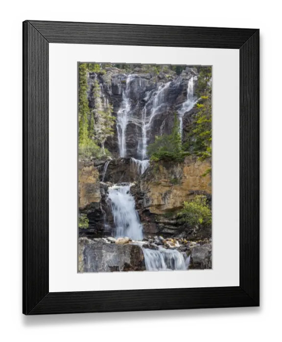 Framed Print : Canada, Alberta, Jasper National Park, Tangle Falls Framed Print : Canada, Alberta, Jasper National Park, Tangle Falls
