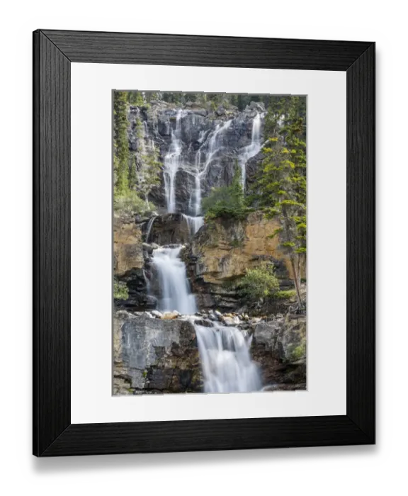Framed Print : Canada, Alberta, Jasper National Park, Tangle Falls Framed Print : Canada, Alberta, Jasper National Park, Tangle Falls
