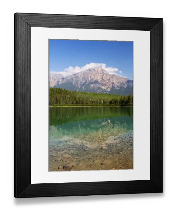 Framed Print : Canada, Alberta, Jasper National Park, Pyramid Mountain and Patricia Lake Framed Print : Canada, Alberta, Jasper National Park, Pyramid Mountain and Patricia Lake