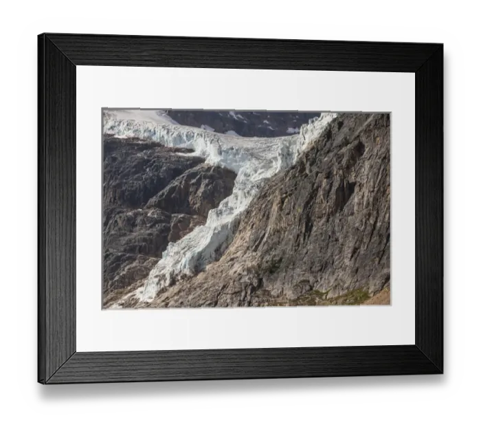 Framed Print : Mount Edith Cavell, Jasper National Park, Alberta. The toe of the receding Angel Glacier