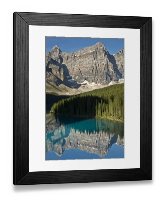 Framed Print : Early Morning, Moraine lake, reflection, Canadian Rockies, Banff National Park, Alberta Framed Print : Early Morning, Moraine lake, reflection, Canadian Rockies, Banff National Park, Alberta