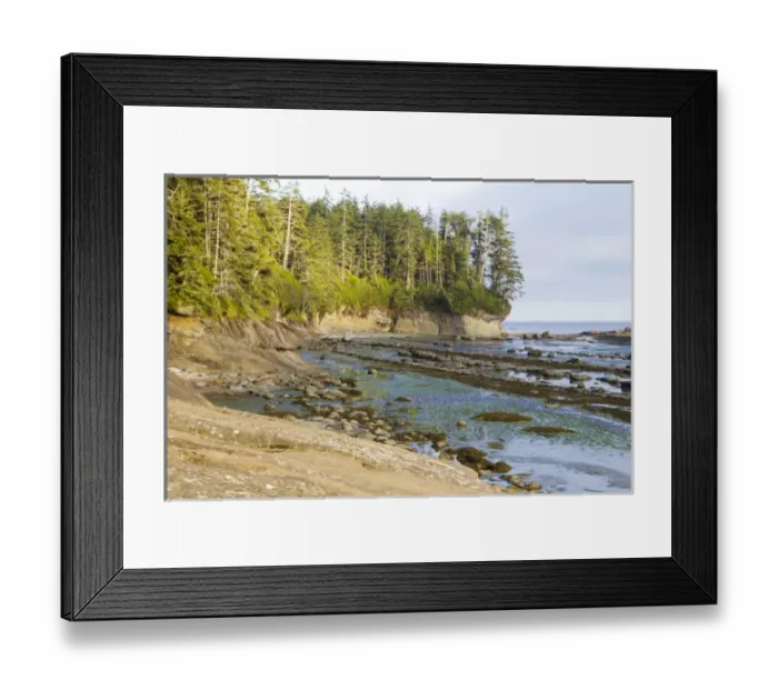 Framed Print : Canada, Pacific Rim National Park Reserve; West Coast Trail, Shoreline; at Beach Acces A Framed Print : Canada, Pacific Rim National Park Reserve; West Coast Trail, Shoreline; at Beach Acces A